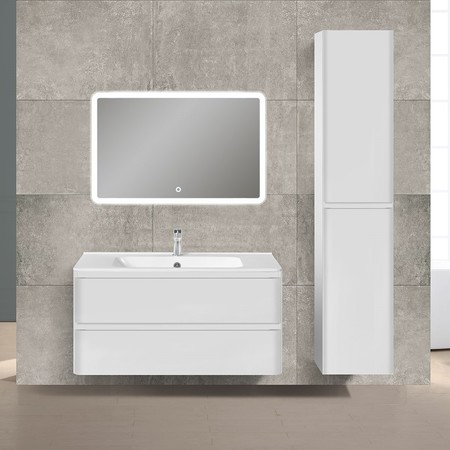 

Мебель для ванной подвесная «Vincea» Vico 100 G.White раковина белая