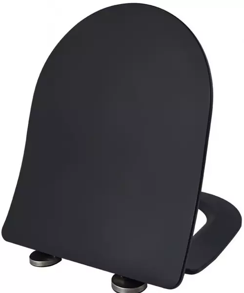 Сиденье для унитаза «Esbano» Amapola ZAESUPAMABM0755 дюропласт с микролифтом черное матовое