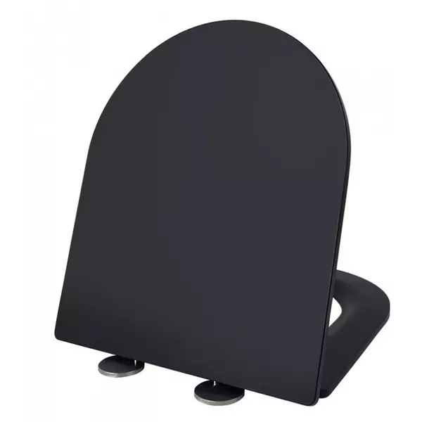 Сиденье для унитаза «Esbano» Azalea/Clavel ZAESUPAZALCLAVBM0660 ультратонкое дюропласт с микролифтом черное матовае ZAESUPAZALCLAVBM0660