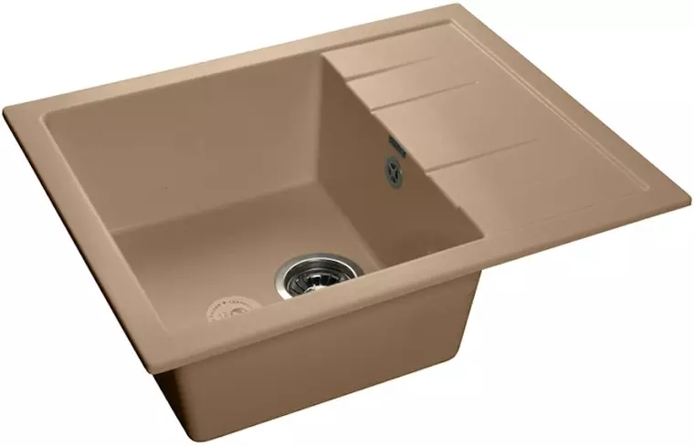

Мойка для кухни «GranFest» Quadro GF-Q650L 65/50 искусственный камень топаз