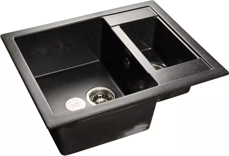 

Мойка для кухни «GranFest» Quadro GF-Q610K 61/50 искусственный камень черная