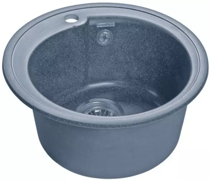 

Мойка для кухни «GranFest» Rondo GF-R450 45/45 искусственный камень графит