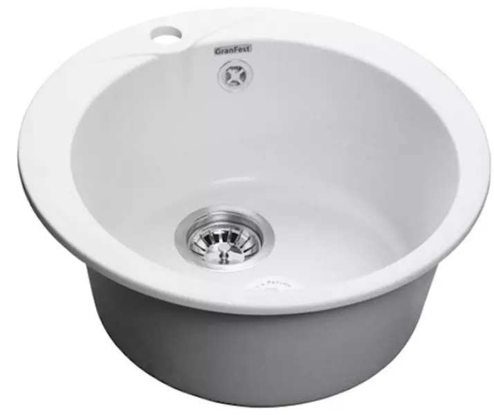 

Мойка для кухни «GranFest» Rondo GF-R480 48/48 искусственный камень иней