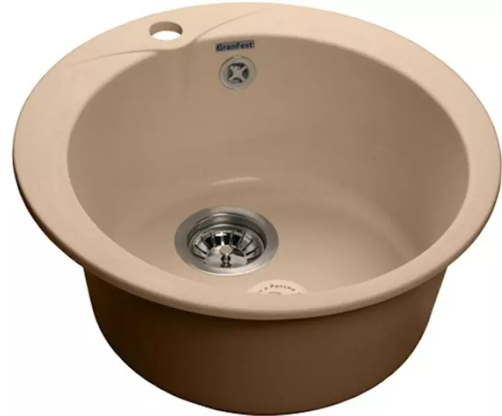 

Мойка для кухни «GranFest» Rondo GF-R480 48/48 искусственный камень топаз