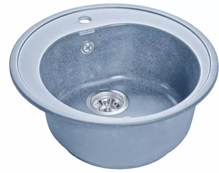 

Мойка для кухни «GranFest» Rondo GF-R510 51/51 искусственный камень графит