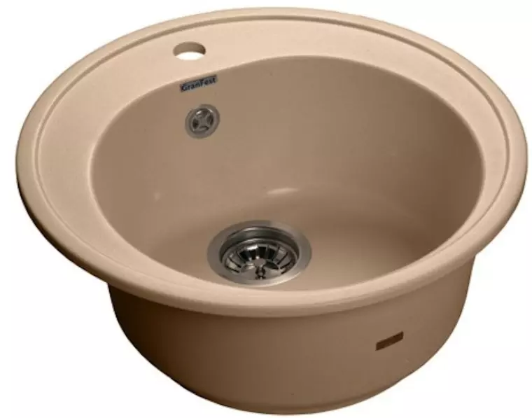 

Мойка для кухни «GranFest» Rondo GF-R510 51/51 искусственный камень топаз