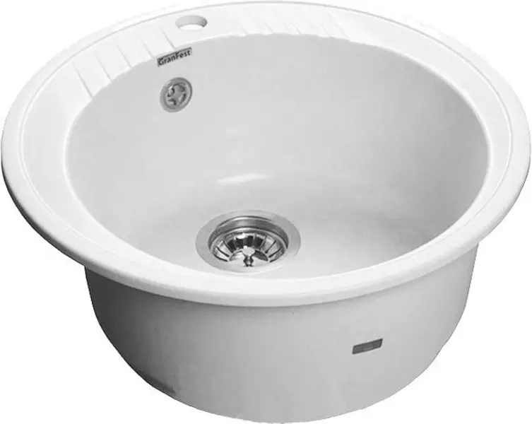 

Мойка для кухни «GranFest» Rondo GF-R520 52/52 искусственный камень иней