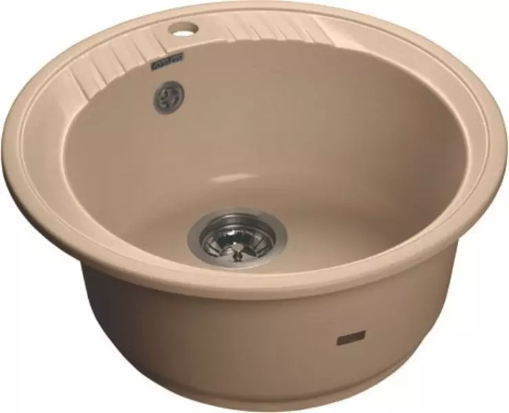 

Мойка для кухни «GranFest» Rondo GF-R520 52/52 искусственный камень топаз
