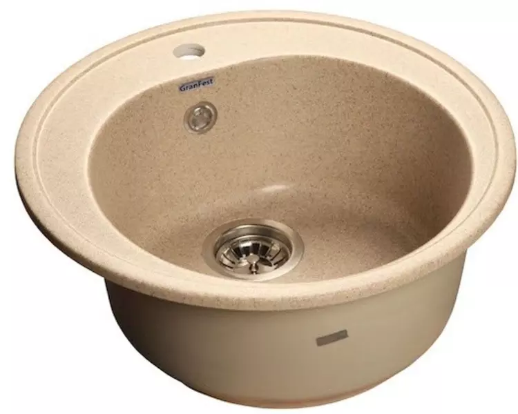 

Мойка для кухни «GranFest» Rondo GF-R510 51/51 искусственный камень песок