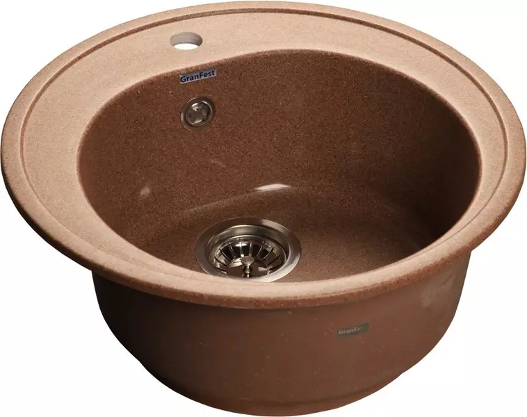 

Мойка для кухни «GranFest» Rondo GF-R510 51/51 искусственный камень терракот