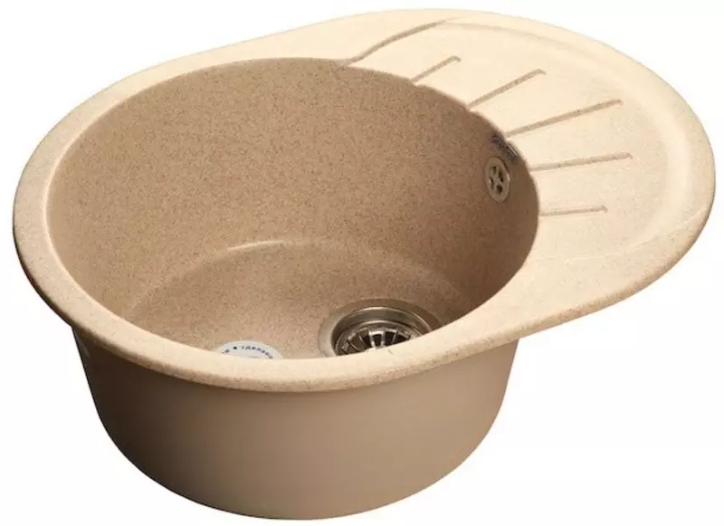 

Мойка для кухни «GranFest» Rondo GF-R580L 58/45 искусственный камень песок