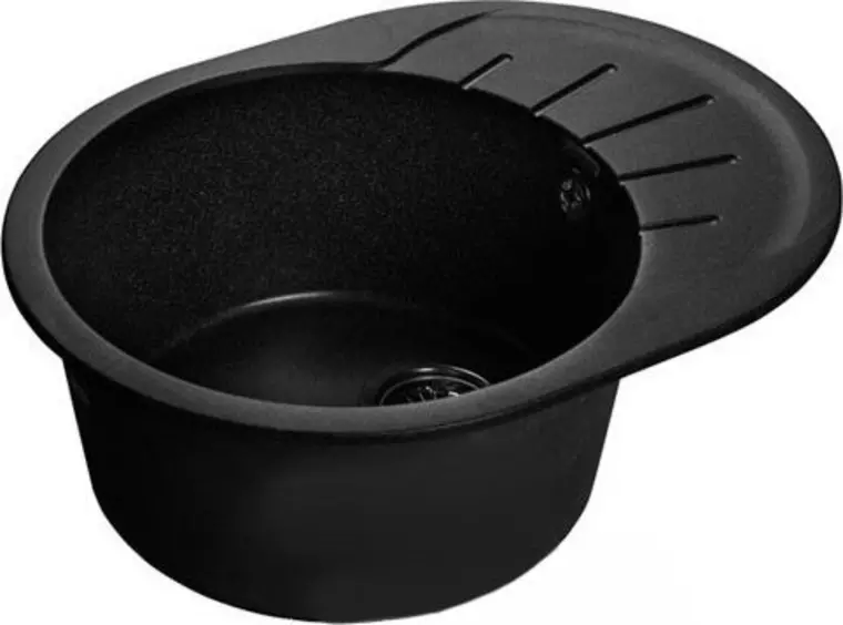 

Мойка для кухни «GranFest» Rondo GF-R580L 58/45 искусственный камень черная