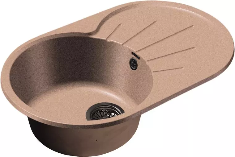 

Мойка для кухни «GranFest» Rondo GF-R750L 75/46 искусственный камень розовая