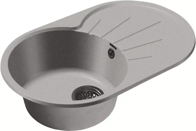 

Мойка для кухни «GranFest» Rondo GF-R750L 75/46 искусственный камень серая