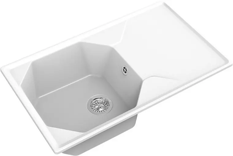 

Мойка для кухни «GranFest» Unique GF-U-840L 84/50 искусственный камень иней