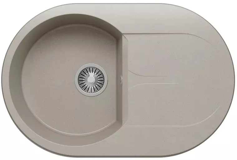 

Мойка для кухни «Polygran» Atol-760 76/50 №14 искусственный камень серая