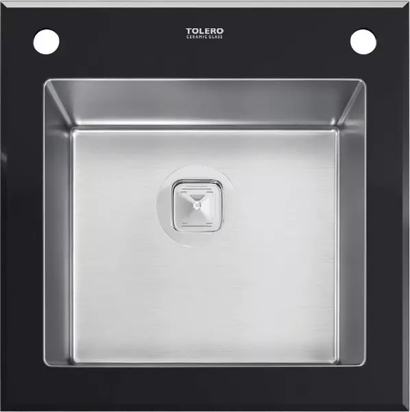 

Мойка для кухни «Tolero» Ceramic Glass TG-500 50 нержавеющая сталь/стекло черная