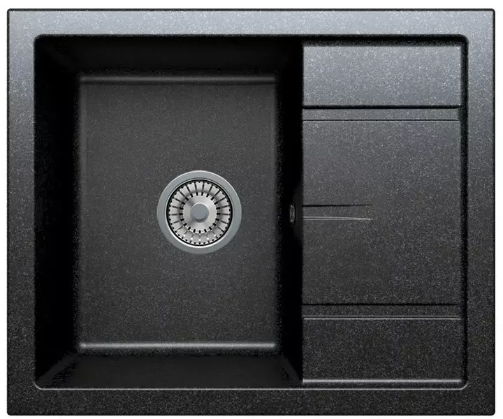 

Мойка для кухни «Tolero» Classic R-107 60/50 №911 искусственный камень черная