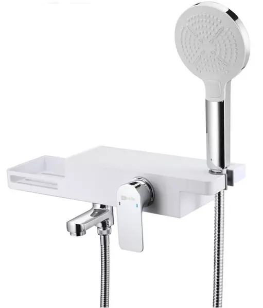 

Смеситель для ванны «Lemark» Unibox LM6914CW белый/хром