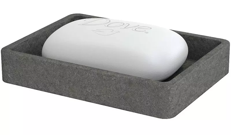 

Мыльница «Fora» Stone FOR-STN36BL на стол чёрная