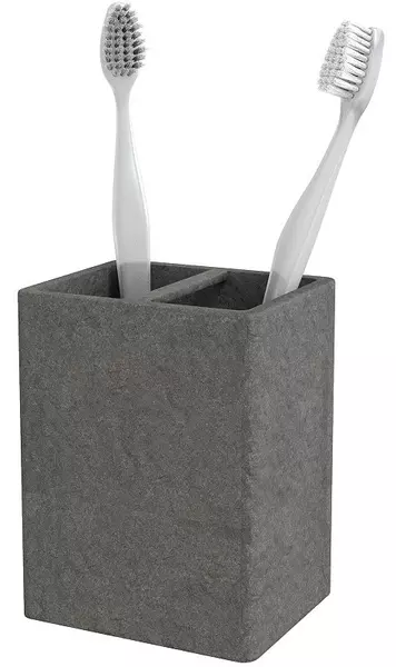 

Стакан для зубных щёток «Fora» Stone FOR-STN042BL на стол чёрный