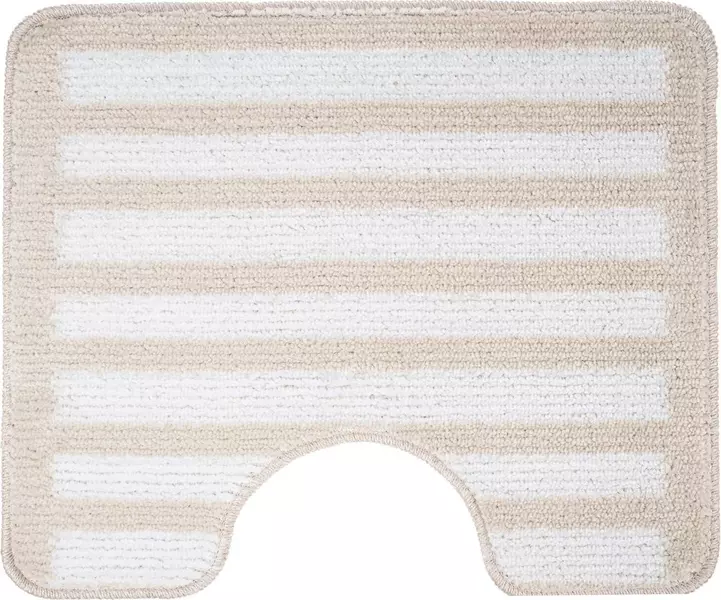 

Коврик для туалета «Fora» Spiral Natural FOR-PP-SPL50-60NAT 60/50 полипропилен белый/бежевый