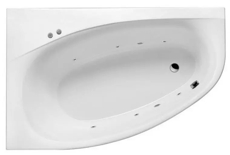 

Гидромассажная ванна акриловая «Excellent» Kameleon 170/110 Soft с каркасом с сифоном белая/хром левая
