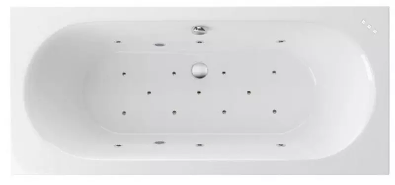 

Гидромассажная ванна акриловая «Excellent» Oceana Slim 160/75 Relax с каркасом с сифоном белая/хром