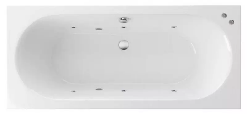 

Гидромассажная ванна акриловая «Excellent» Oceana Slim 170/75 Soft с каркасом с сифоном белая/хром