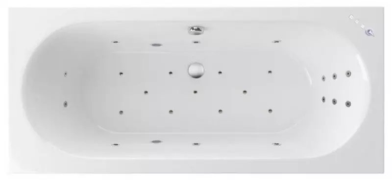 

Гидромассажная ванна акриловая «Excellent» Oceana Slim 180/80 Ultra с каркасом с сифоном белая/хром