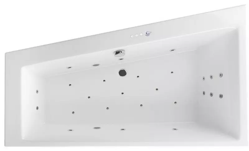 

Гидромассажная ванна акриловая «Excellent» Sfera Slim 170/100 Ultra с каркасом с сифоном белая/хром левая