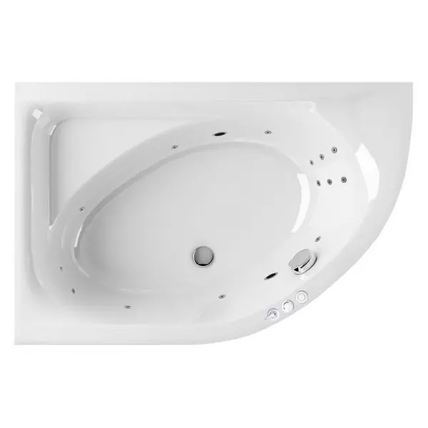 

Гидромассажная ванна акриловая «Excellent» Aquarella 170/110 Smart с каркасом с сифоном белая/хром левая
