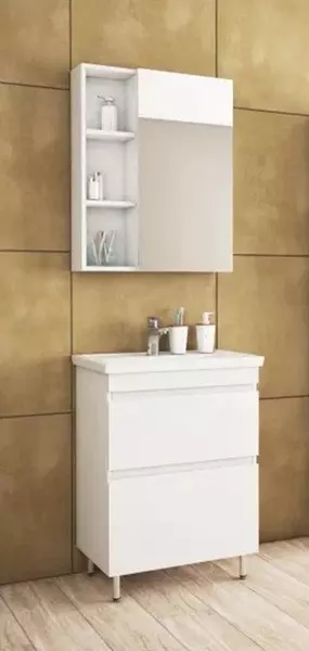 Мебель для ванной «Uncoria» Арно 60 белый глянец