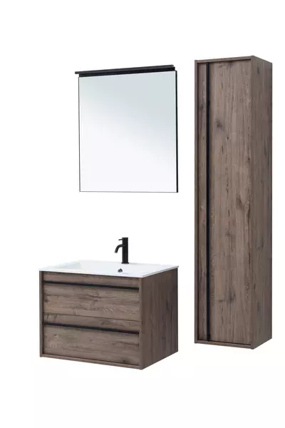

Мебель для ванной подвесная «Aquanet» Lino 70 дуб Веллингтон