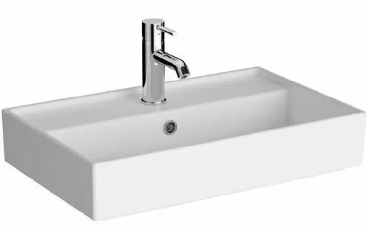 

Раковина «Vitra» ArchiPlan 60/38 7401B003-0001 фарфоровая белая
