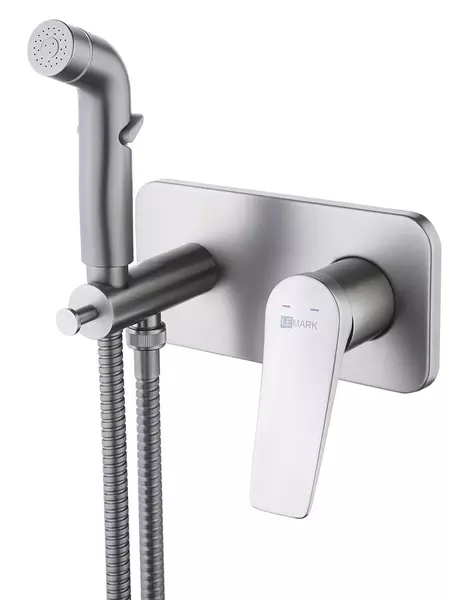 

Смеситель с гигиеническим душем «Lemark» Bronx LM3720GM графит