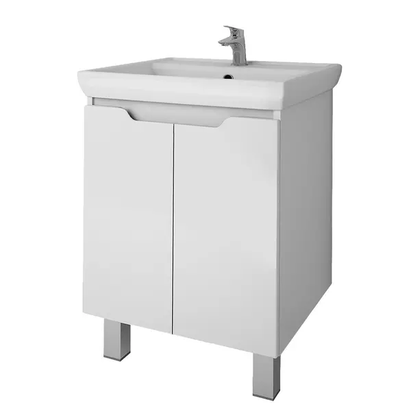 

Тумба с раковиной «Dreja» Q Plus (D) 55 (Q 55) белый глянец