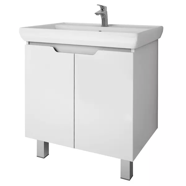

Тумба с раковиной «Dreja» Q Plus (D) 70 (Q 70) белый глянец
