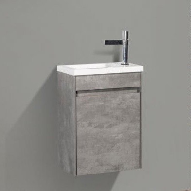 

Тумба с раковиной «Belbagno» Pietra mini 40 (BB-400-PM-LVB) подвесная Stucco Cemento правая