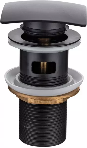 Донный клапан для раковины «Allen Brau» Infinity 5.21026-31 с механизмом Клик-Клак чёрный матовый