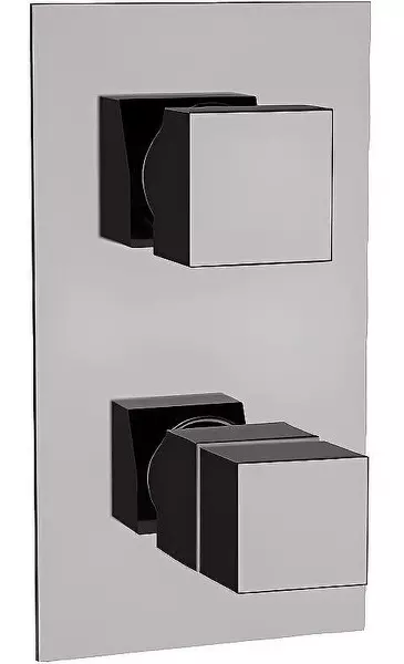 Внешняя часть смесителя Remer Qubica Thermo QT92KBNP брашированный никель 73500₽