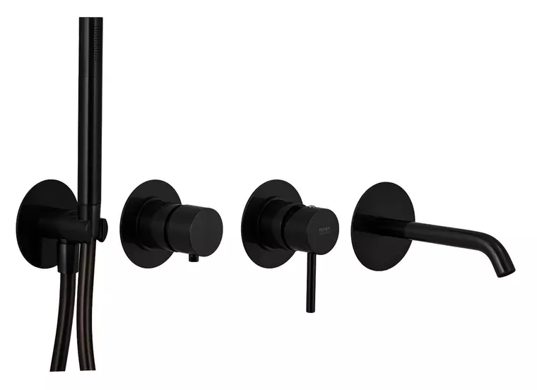 

Смеситель для ванны «Remer» X-Style X96S03ROXXNO чёрный матовый