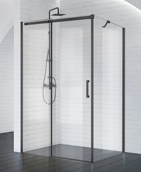 

Душевой угол-ограждение «Belbagno» ACQUA-AH-1-150/90-C-NERO 150/90 прозрачный/чёрный без поддона универсальный