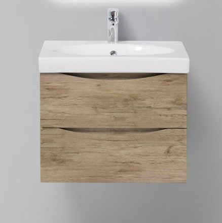 

Тумба с раковиной «Belbagno» Fly 60 (BB600-LV-CER-N) подвесная Rovere Nature