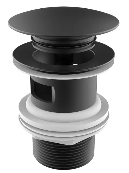Донный клапан для раковины «Roca» 75054015NM с механизмом Клик-Клак чёрный матовый