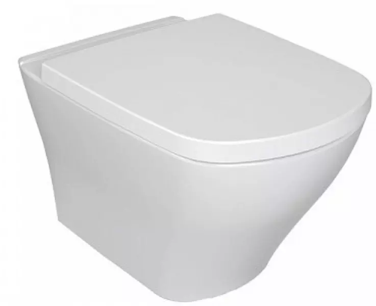 

Подвесной унитаз безободковый «Ravak» Classic X01671/X01672 RimOff белый с сиденьем термопласт с микролифтом белое