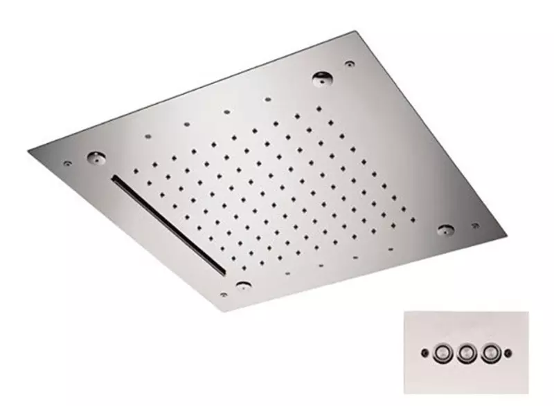 

Верхний душ «Remer» 357RS43NC сталь