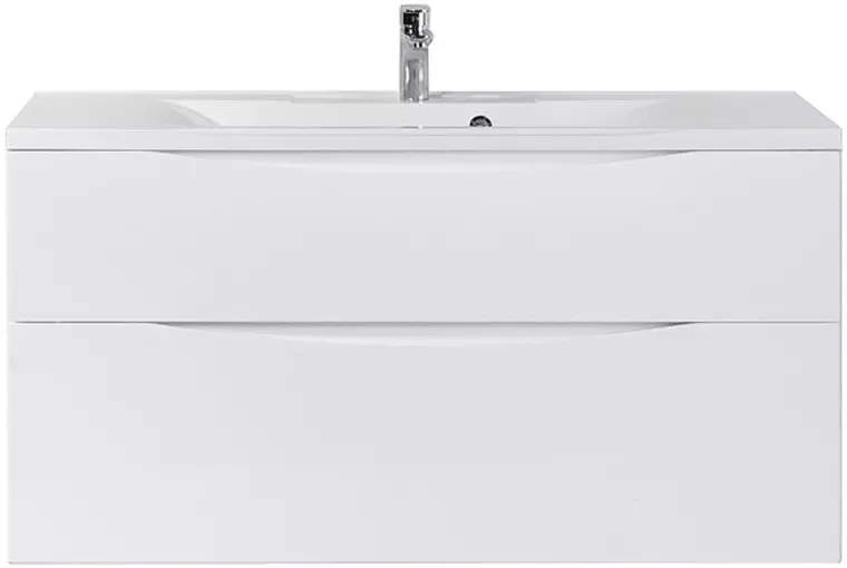 

Тумба с раковиной «Belbagno» Marino H-60 100 (BB1000/445-LV-MR-PR) подвесная Bianco Lucido