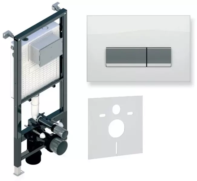

Инсталляция для унитаза с кнопкой «Koller Pool» Alcora ST1200/Integro White Glass