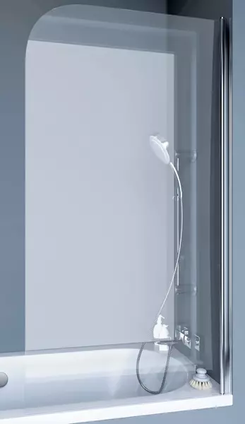 

Шторка на ванну стеклянная «Koller Pool» Waterfall Line QP93 75/140 прозрачная/хром правая